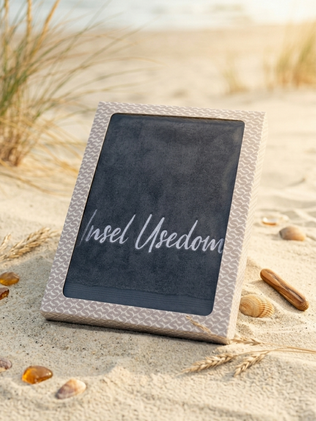 Möve Superwuschel Duschtuch „Insel Usedom“ deep blue